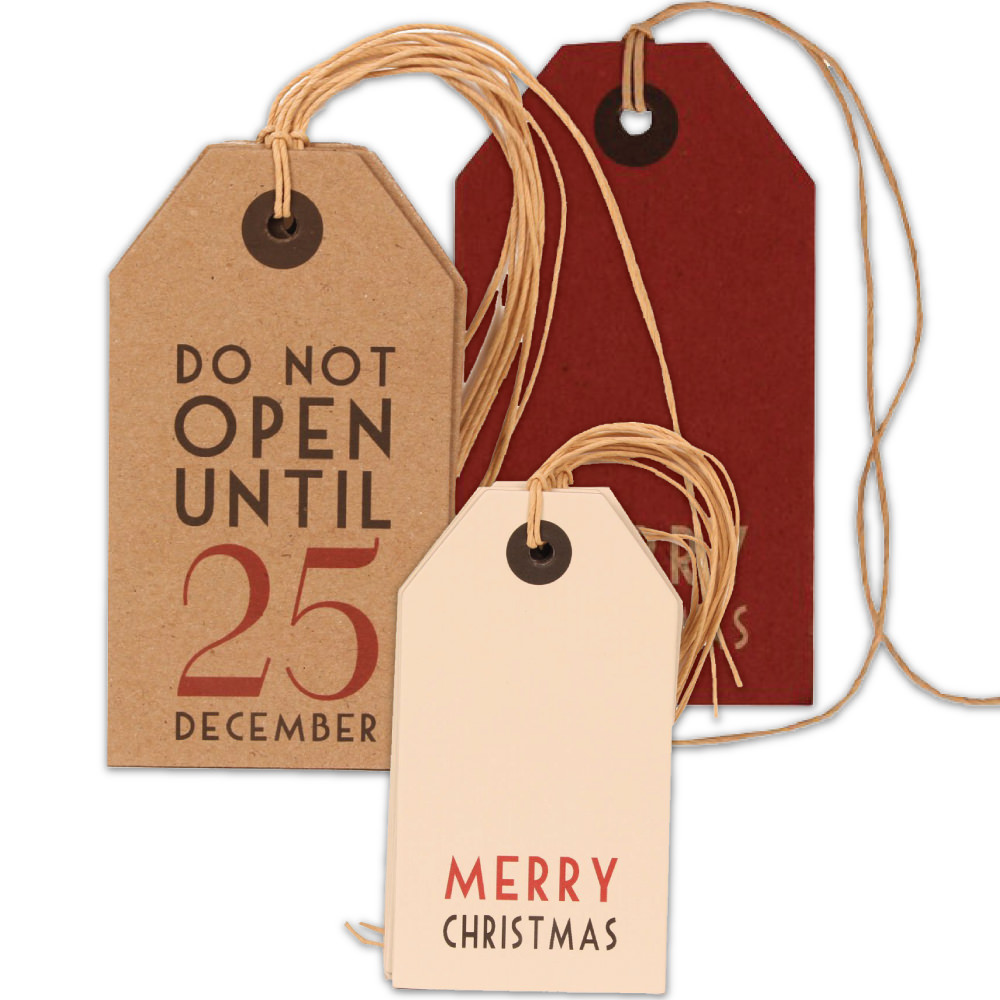CHRISTMAS TAG DO NOT OPEN UNTIL 25TH The bags amp box Company